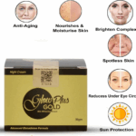 Glow Plus Gold Cream For Skin Whitening & Drink For Body Brightening (Combo)